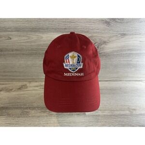 Ryder Cup Medinah Hat Cap Men's Red Strapback‎ 2012 Embroidered Adjustable